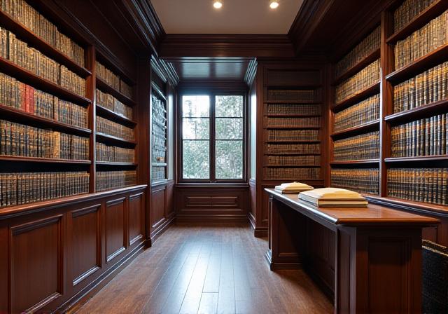 Traditional legal library in London